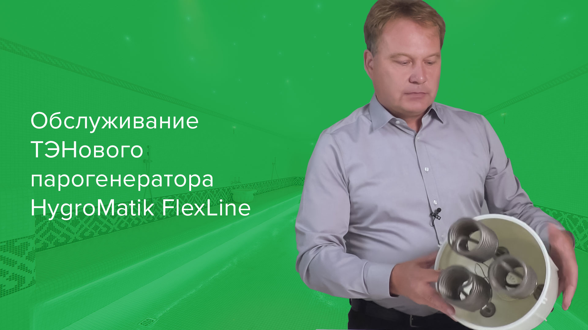 Обслуживание ТЭНового парогенератора HygroMatik FlexLine